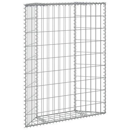 Gabion Raised Bed Silver Galvanized steel 31.5x7.9x39.4 in