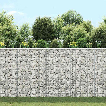 Gabion Raised Bed Silver Galvanized Steel 39.4 x 7.9 x 39.4 in