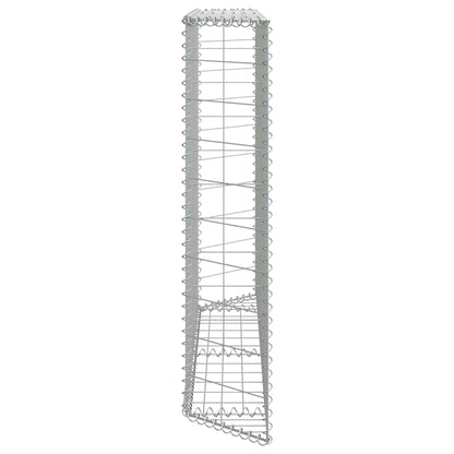 Gabion Raised Bed Silver Galvanized Steel 59.1 x 7.9 x 39.4 in