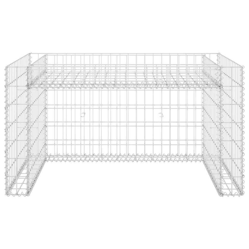 Lawn Mower Garage Silver Steel wire 43.3 x 31.5 x 23.6 in