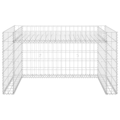Lawn Mower Garage Silver Steel wire 43.3 x 31.5 x 23.6 in