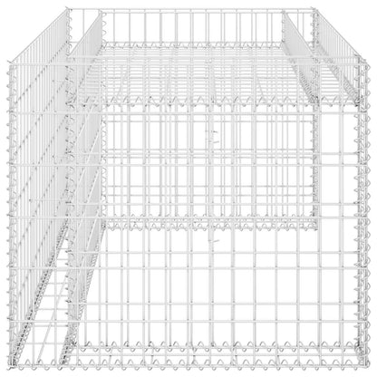 Lawn Mower Garage Silver Steel wire 43.3 x 31.5 x 23.6 in