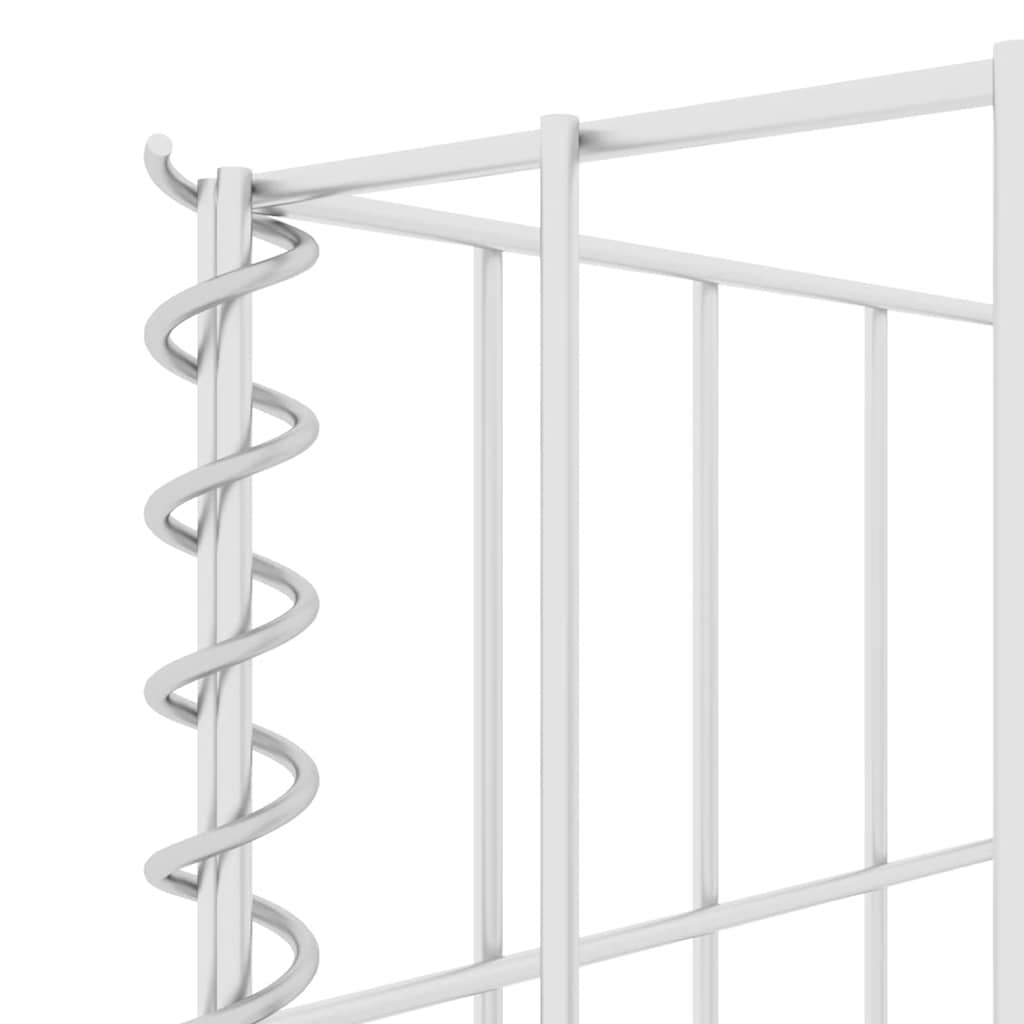 Gabion Planter Silver Steel wire 102.4 in x 15.7 in x 31.5 in