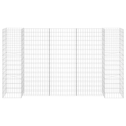 H-Shaped Gabion Planter Steel Wire 102.4"x15.7"x59.1