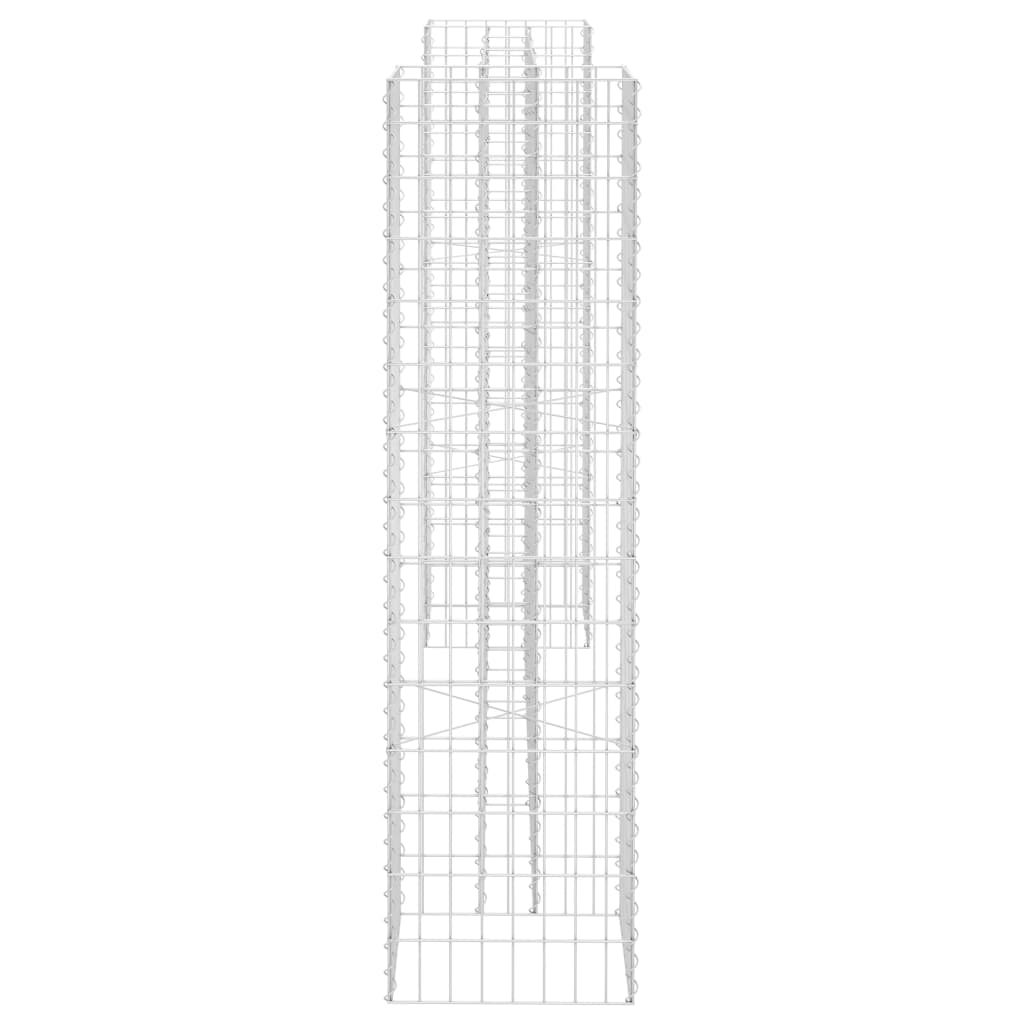 H-Shaped Gabion Planter Steel Wire 102.4"x15.7"x59.1