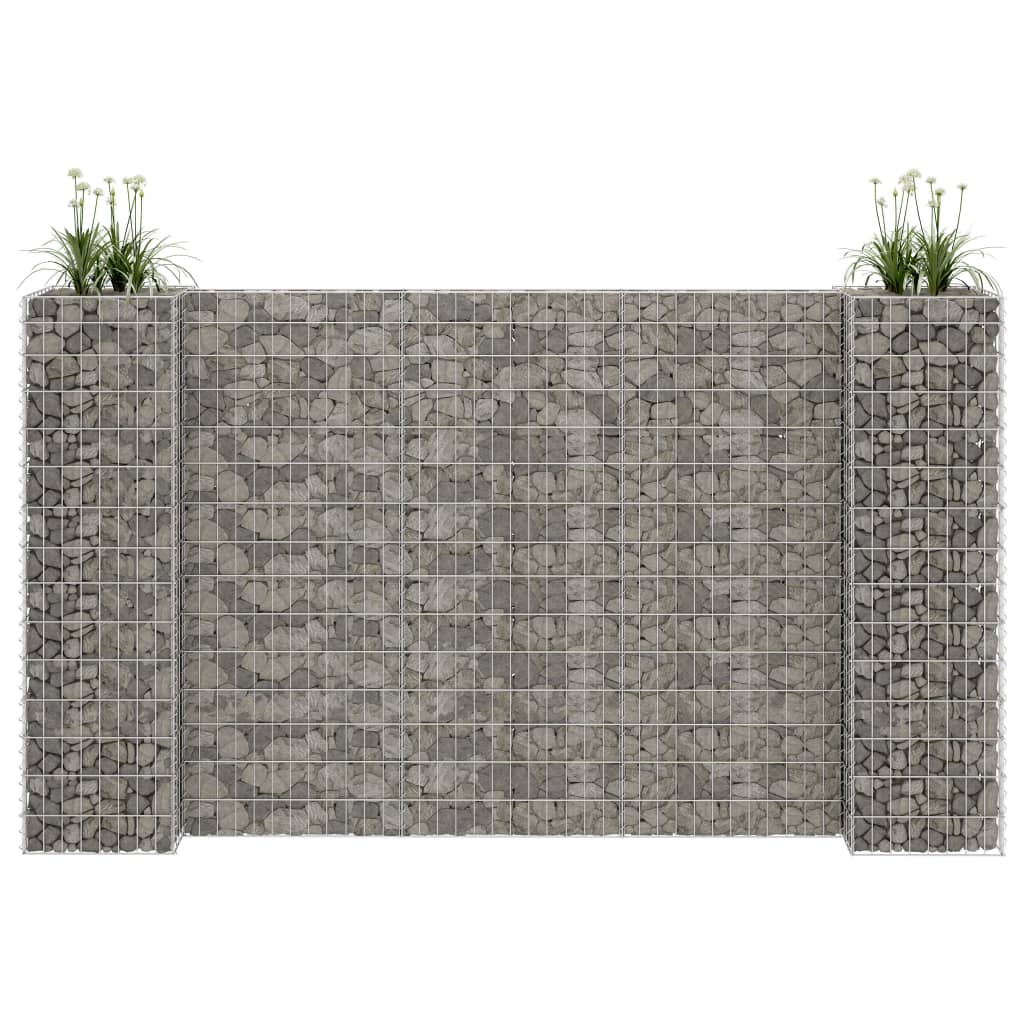 H-Shaped Gabion Planter Steel Wire 102.4"x15.7"x59.1