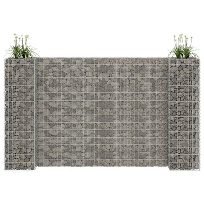 H-Shaped Gabion Planter Steel Wire 102.4"x15.7"x59.1