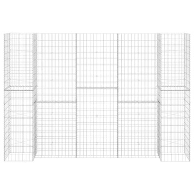 H-Shaped Gabion Planter Steel Wire 260x40x180 cm