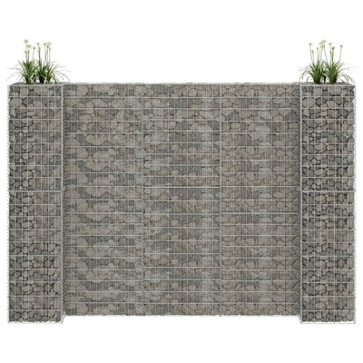 H-Shaped Gabion Planter Steel Wire 260x40x180 cm
