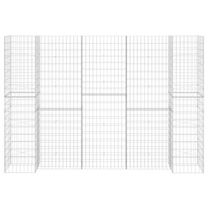 H-Shaped Gabion Planter Steel Wire 260x40x200 cm