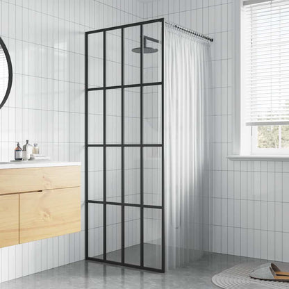Walk-in Shower Screen Clear Tempered Glass 35.4"x76.8"