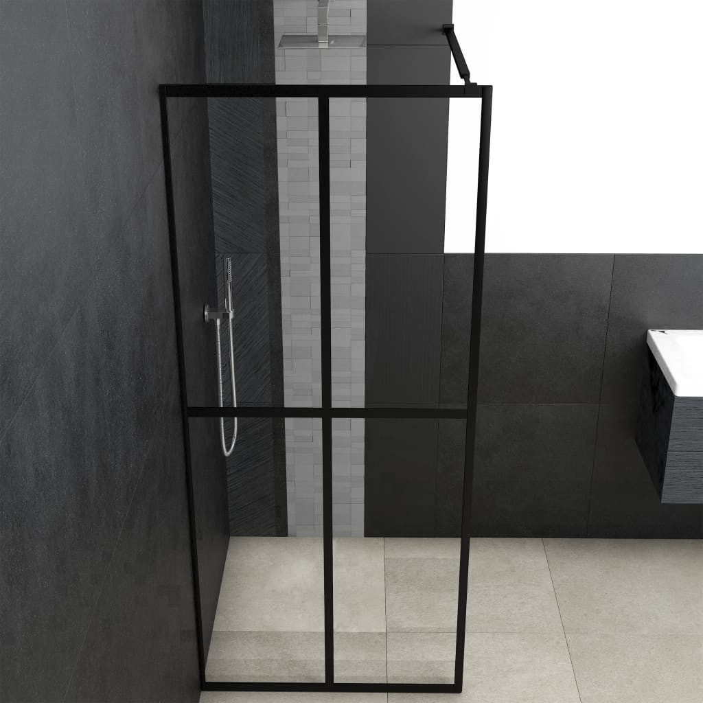 Walk-in Shower Screen Clear Tempered Glass 35.4"x76.8"