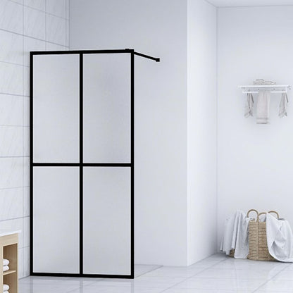 Walk-in Shower Screen Frosted Tempered Glass 39.4"x76.8"