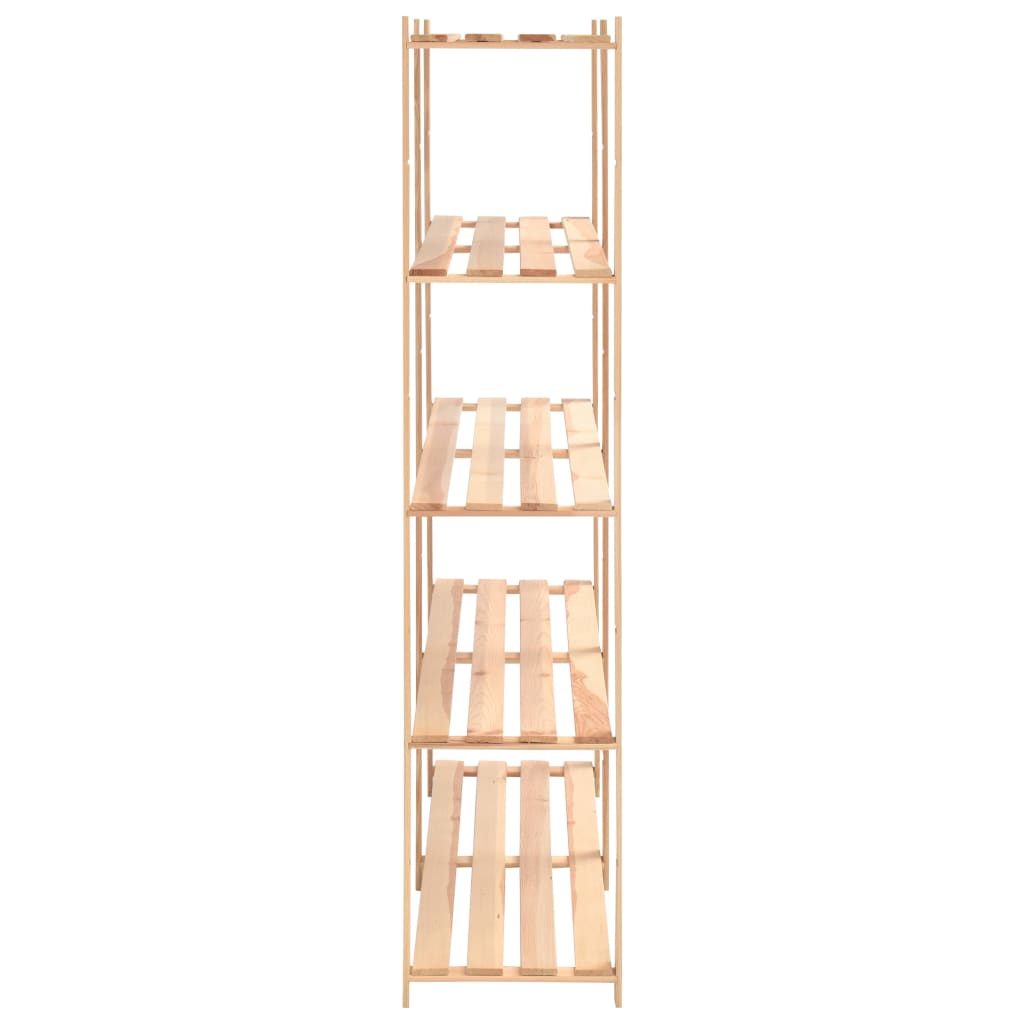 5-Tier Storage Rack 170x38x170 cm Solid Pinewood 500 kg