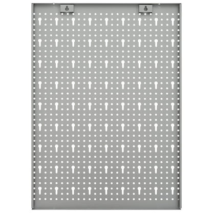Wall-mounted Peg Boards 3 pcs 15.7"x22.8" Steel