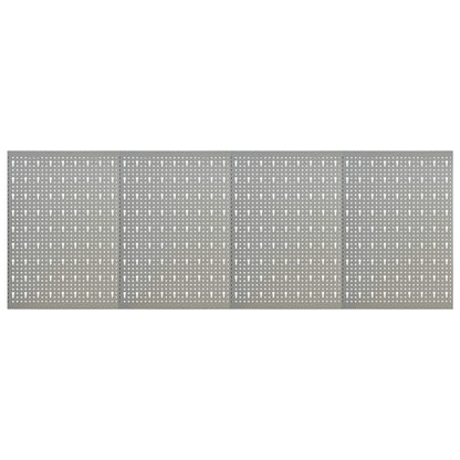 Wall-mounted Peg Boards 4 pcs 15.7"x22.8" Steel