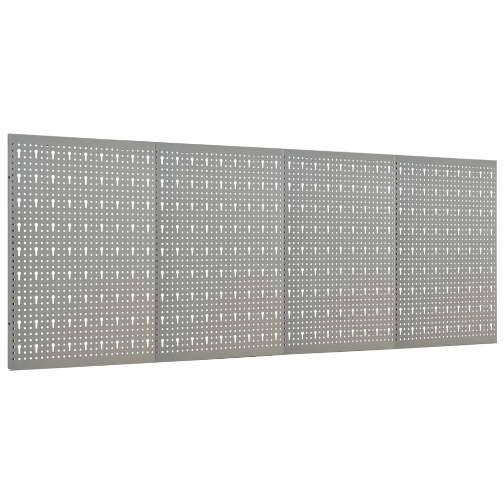 Wall-mounted Peg Boards 4 pcs 15.7"x22.8" Steel