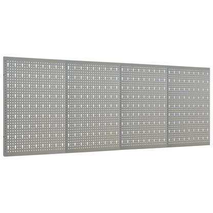 Wall-mounted Peg Boards 4 pcs 15.7"x22.8" Steel