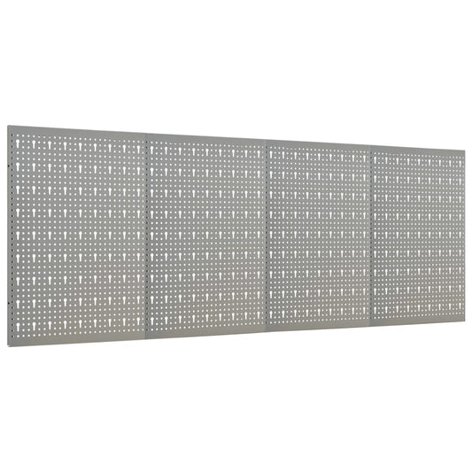 Wall-mounted Peg Boards 4 pcs 15.7"x22.8" Steel
