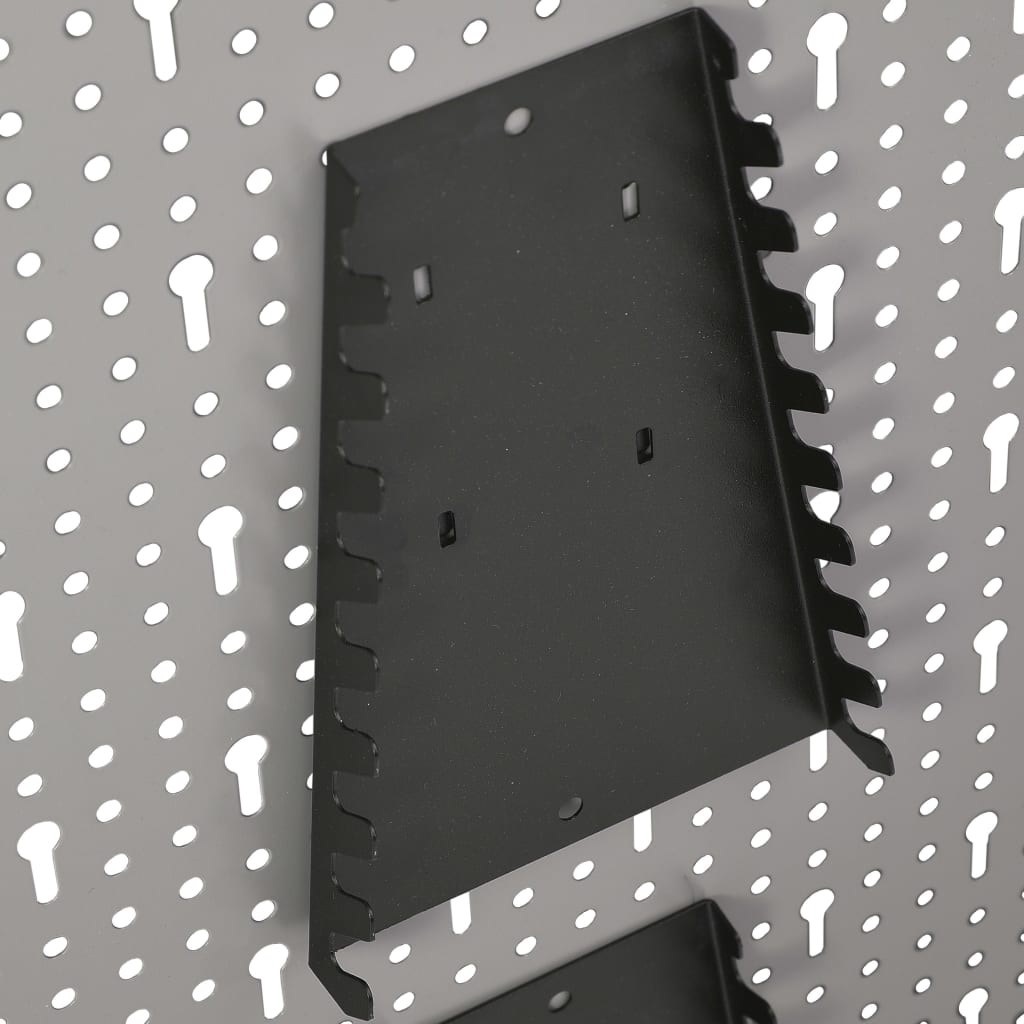 vidaXL Wall-mounted Peg Boards 4 pcs 15.7"x22.8" Steel