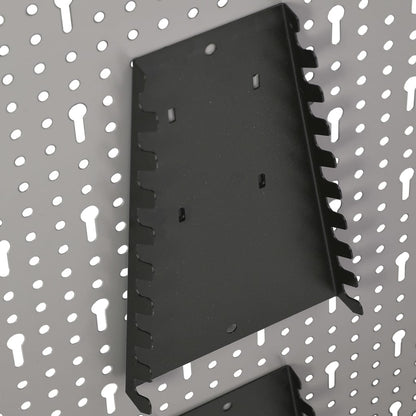 vidaXL Wall-mounted Peg Boards 4 pcs 15.7"x22.8" Steel