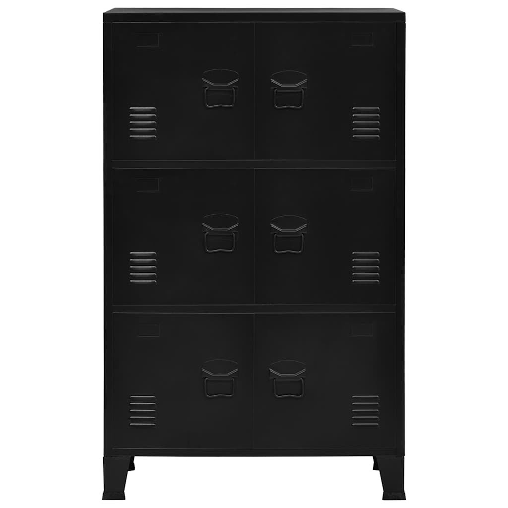 Industrial Storage Chest Black 29.5"x15.7"x47.2" Steel