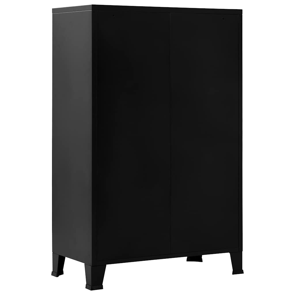 Industrial Storage Chest Black 29.5"x15.7"x47.2" Steel