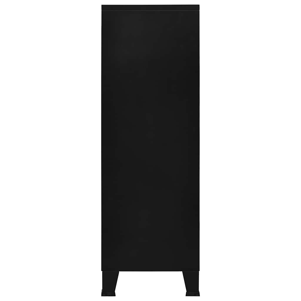 Industrial Storage Chest Black 29.5"x15.7"x47.2" Steel