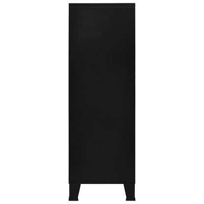 Industrial Storage Chest Black 29.5"x15.7"x47.2" Steel