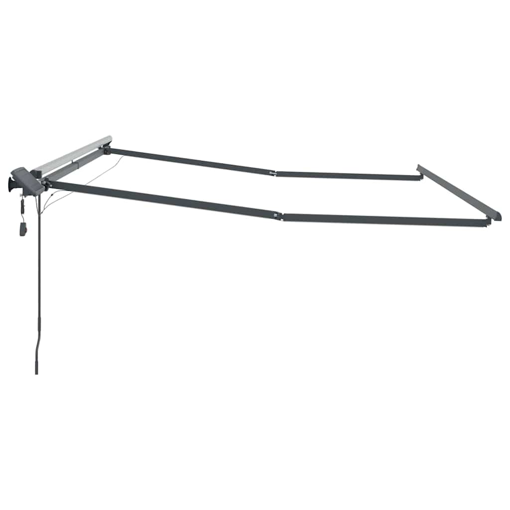 Awning Frame with Manual Anthracite 3 x 2.5 m Aluminium