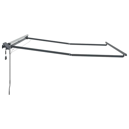 Awning Frame with Manual Anthracite 3 x 2.5 m Aluminium