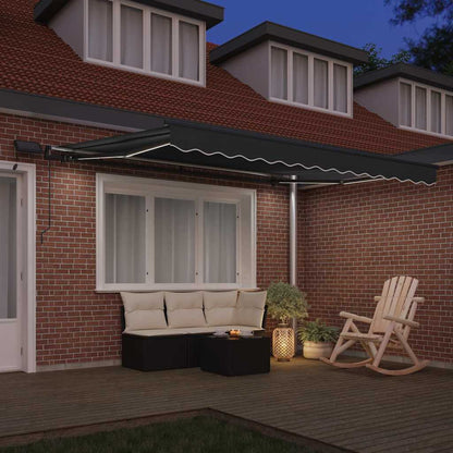 Awning Frame with Manual Anthracite 3.5 x 2.5 m Aluminium