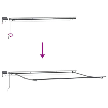 Awning Frame Anthracite 4.5 x 2.5 m Aluminium