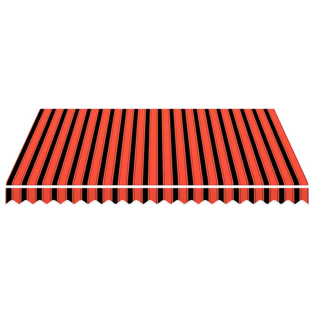 Awning Top Sunshade Canvas Orange and Brown 300x250 cm