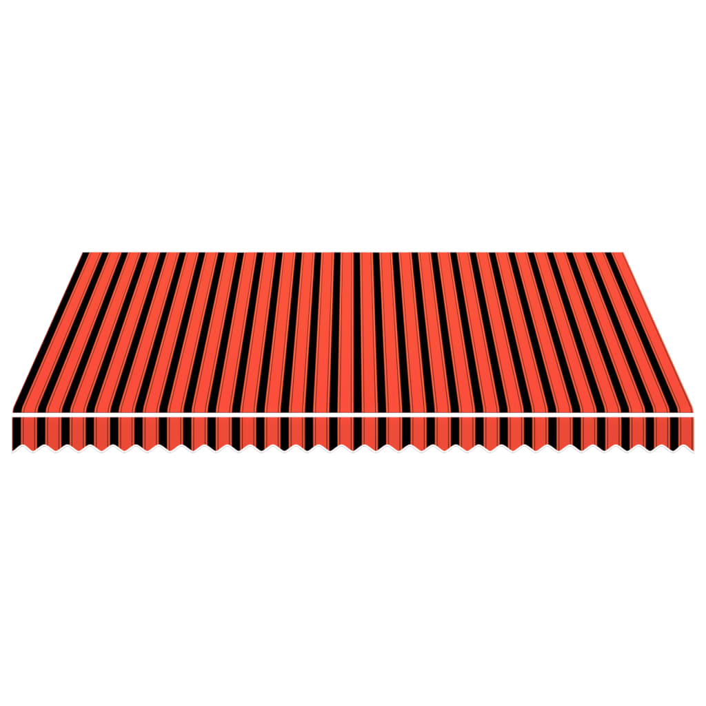 Awning Top Sunshade Canvas Orange and Brown 400x300 cm