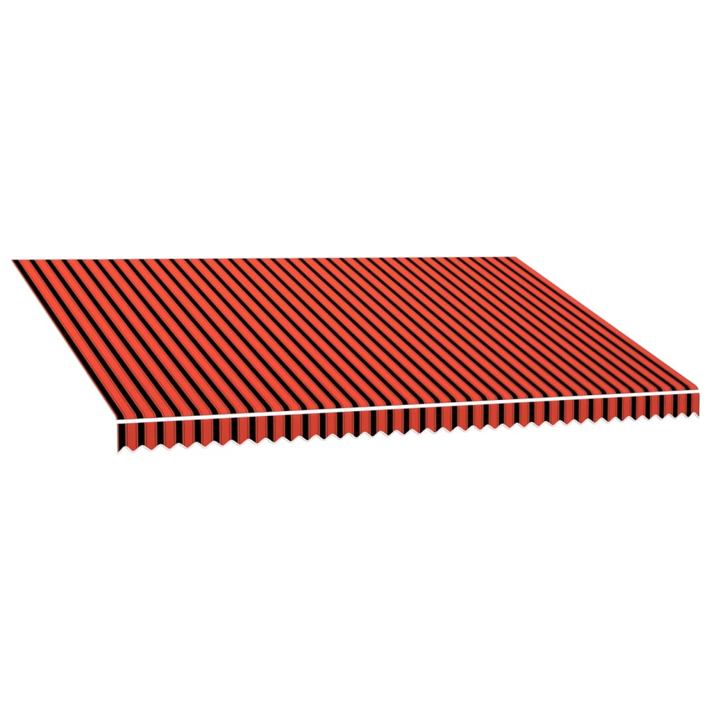 Awning Top Sunshade Canvas Orange and Brown 5x3 m