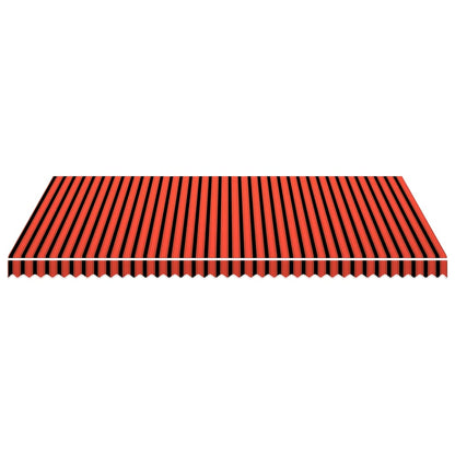 Awning Top Sunshade Canvas Orange and Brown 5x3 m