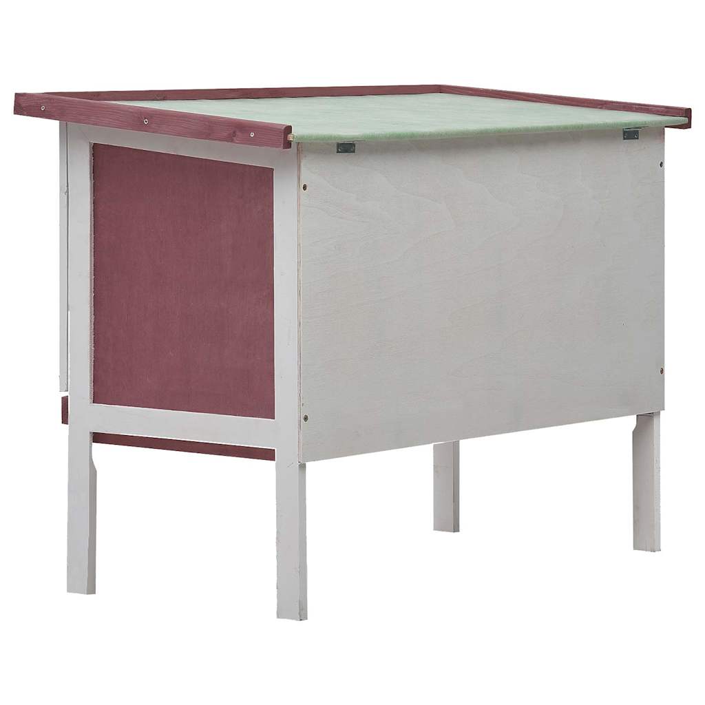 Rabbit Hutch Brown Solid pine wood One size Rabbit Hutch