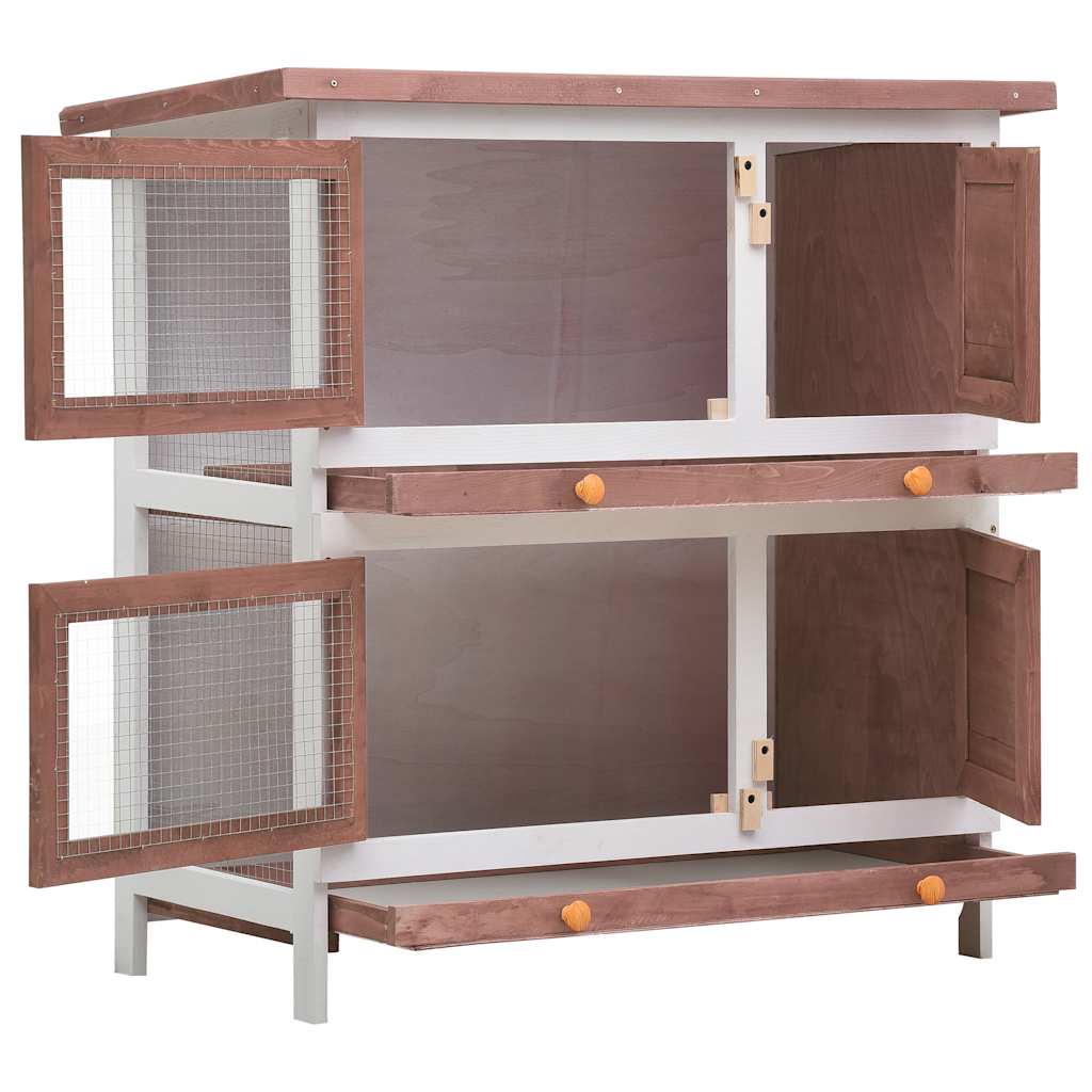 Rabbit Hutch | Brown and White