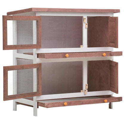 Rabbit Hutch | Brown and White