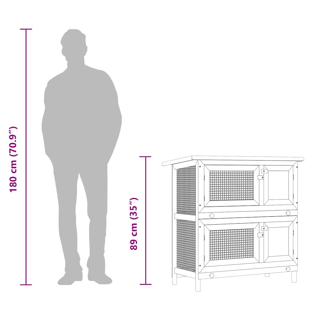 Rabbit Hutch | Brown and White