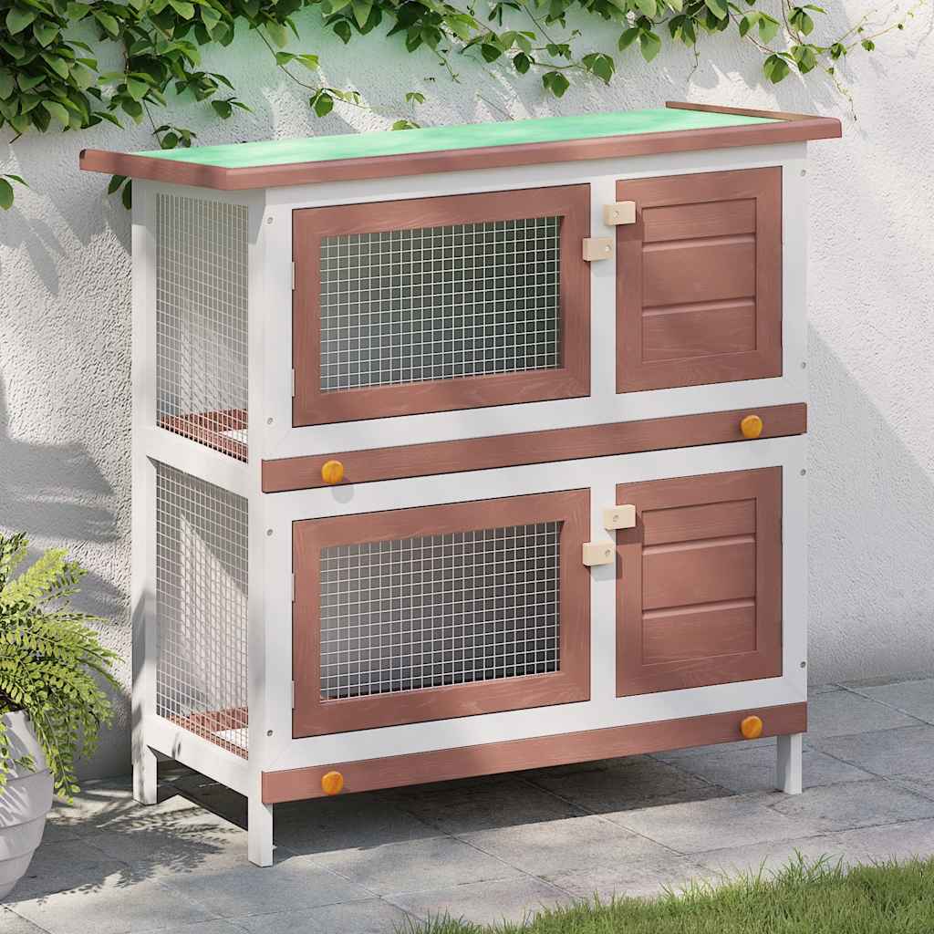 Rabbit Hutch | Brown and White