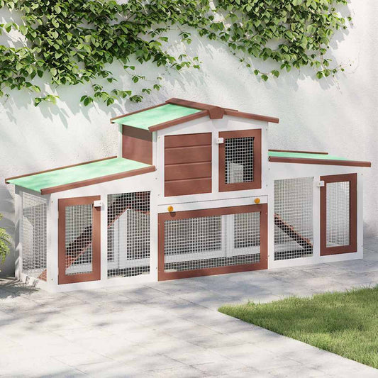 Rabbit Hutch | Brown and White