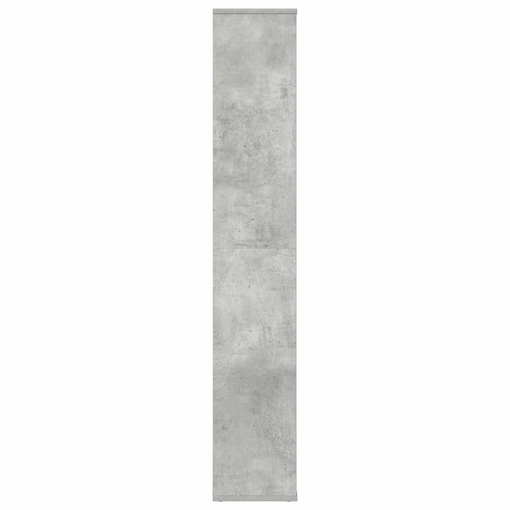 Room Divider/Book Cabinet Concrete Grey 100x24x140 cm Engineered Wood