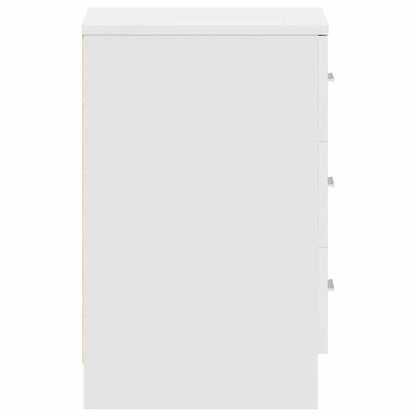 Bedside Cabinets 2 pcs White 38x35x56 cm Engineered Wood