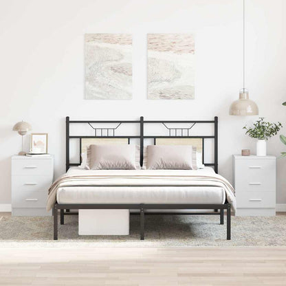 Bedside Cabinets 2 pcs White 38x35x56 cm Engineered Wood