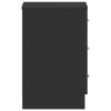 Bedside Cabinet Black 38x35x56 cm Engineered Wood