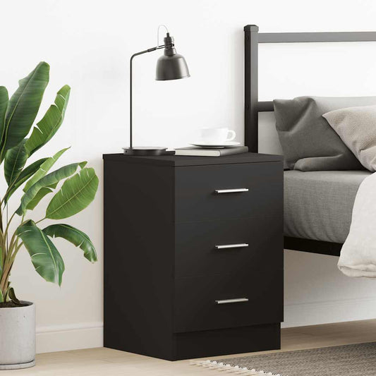 Bedside Cabinet | Black | Engineered wood | Standard | Bedside Cabinet