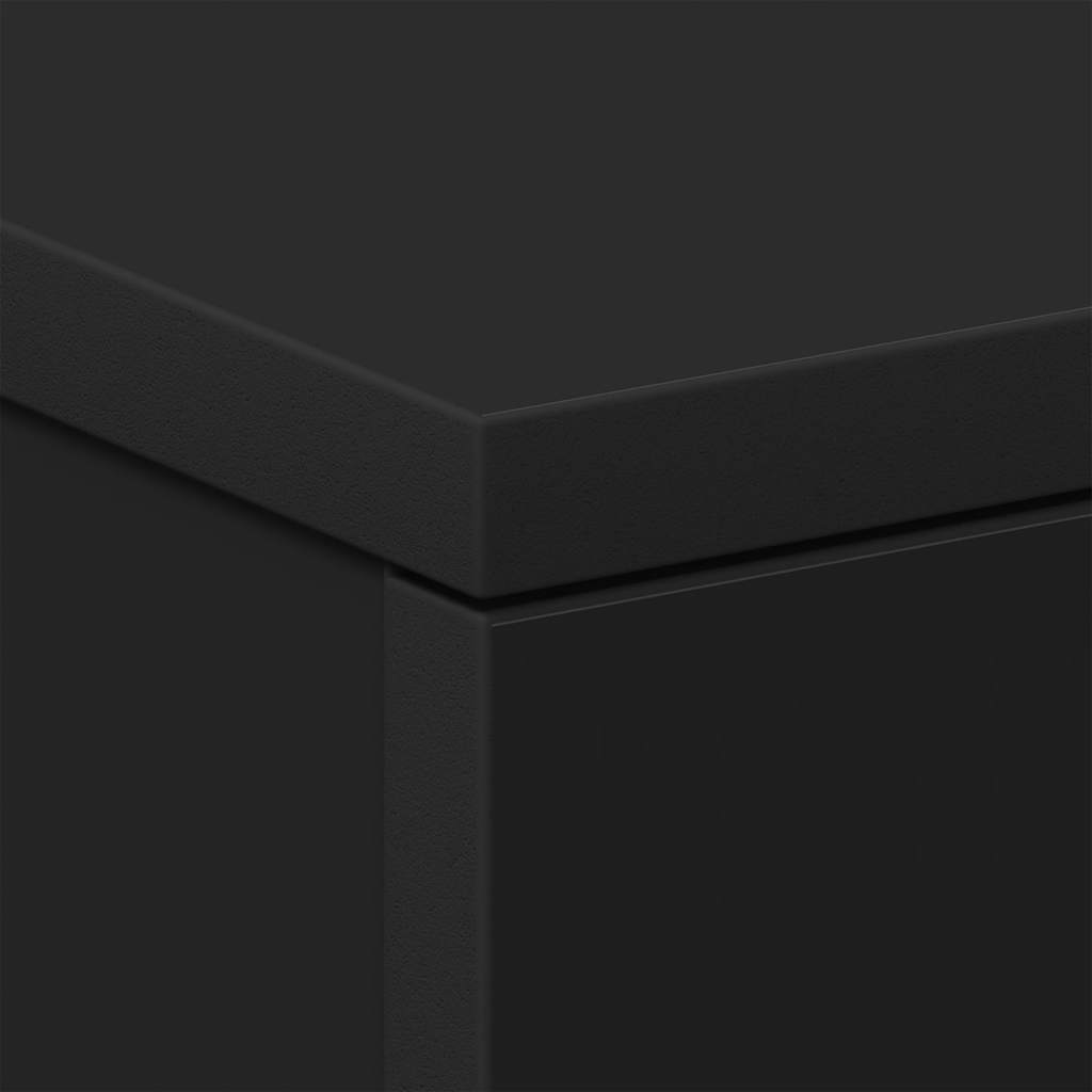 Bedside Cabinets 2 pcs Black 38x35x56 cm Engineered Wood