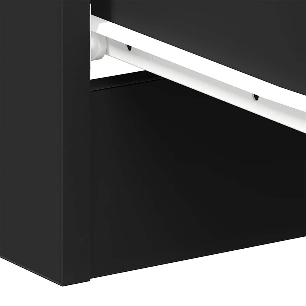 Bedside Cabinets 2 pcs Black 38x35x56 cm Engineered Wood
